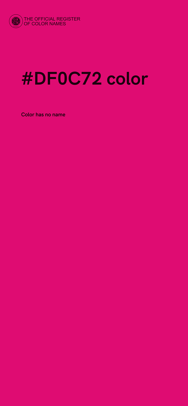 #DF0C72 color image