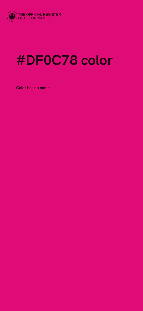 #DF0C78 color image