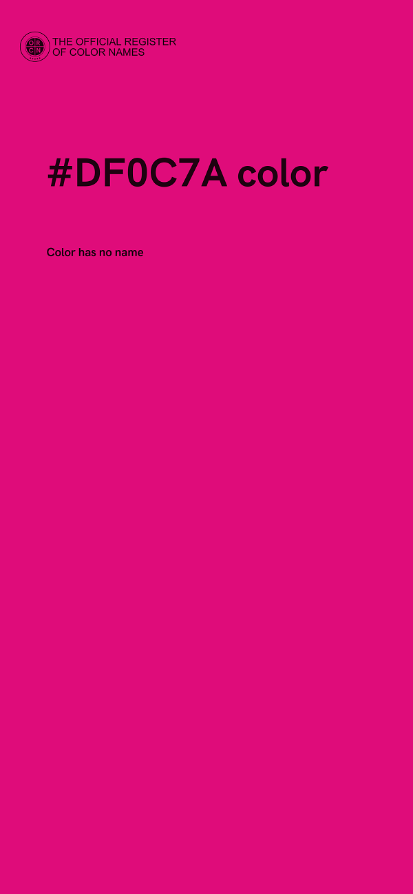 #DF0C7A color image