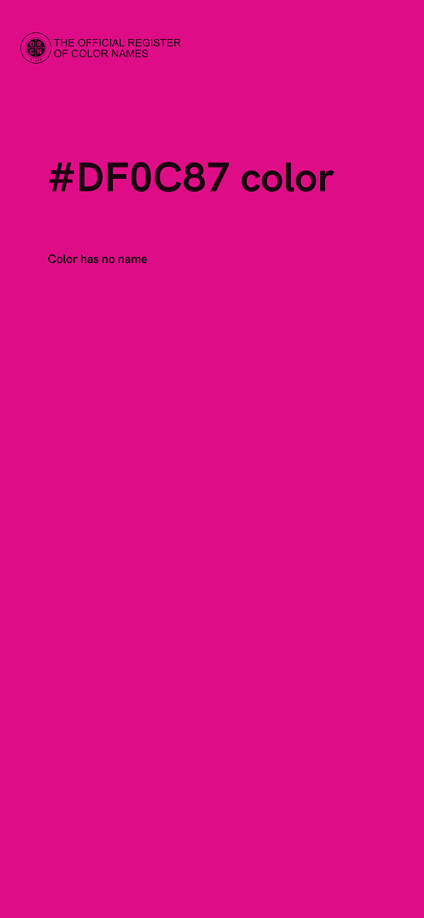 #DF0C87 color image