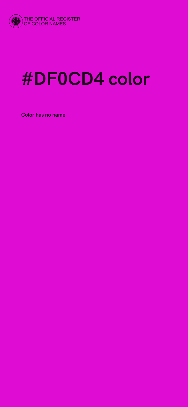 #DF0CD4 color image
