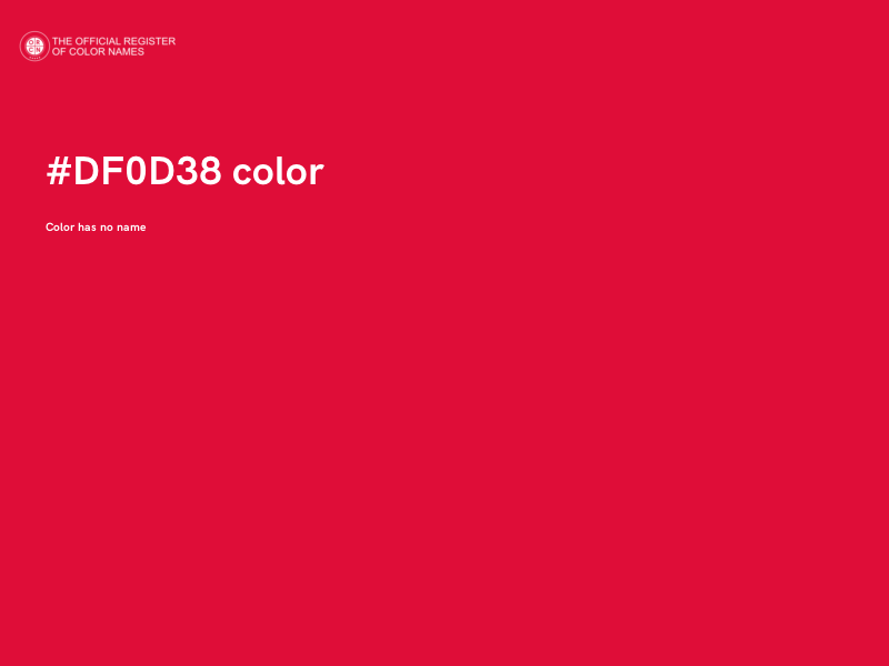 #DF0D38 color image