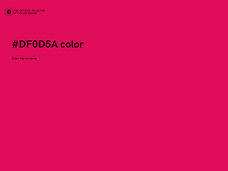 #DF0D5A color image