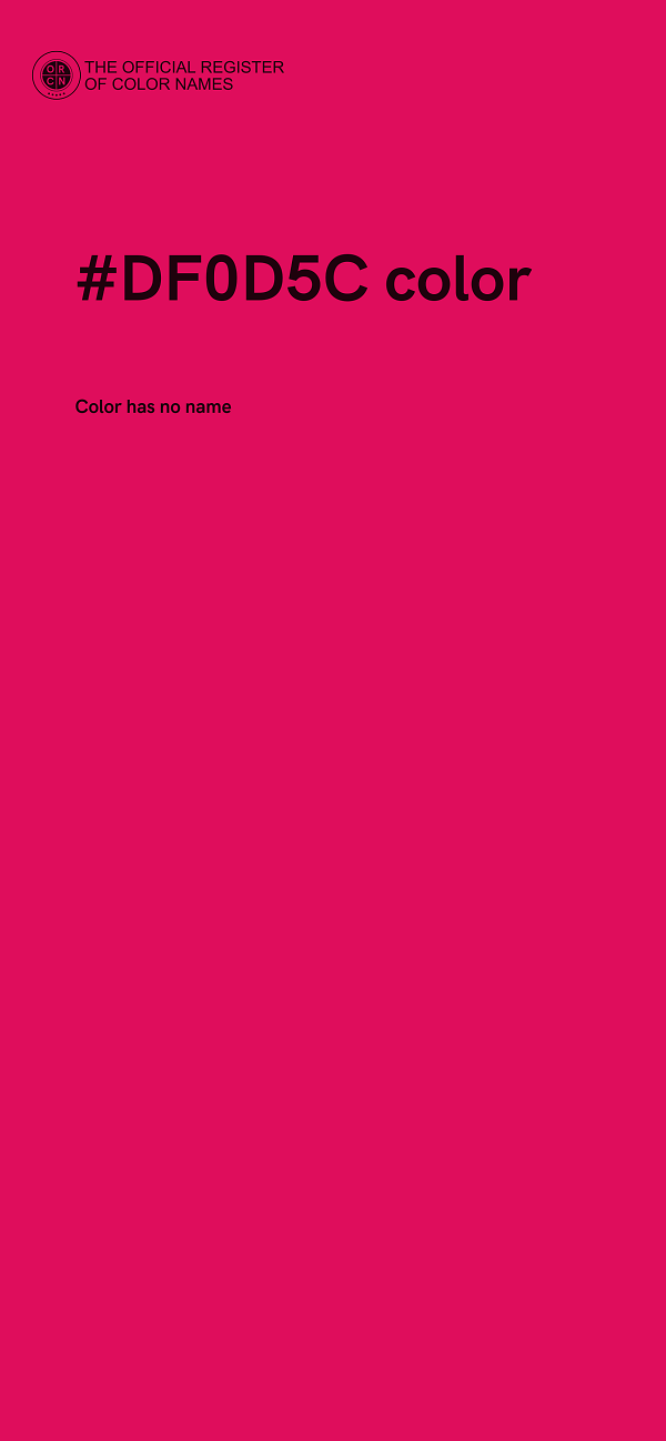 #DF0D5C color image