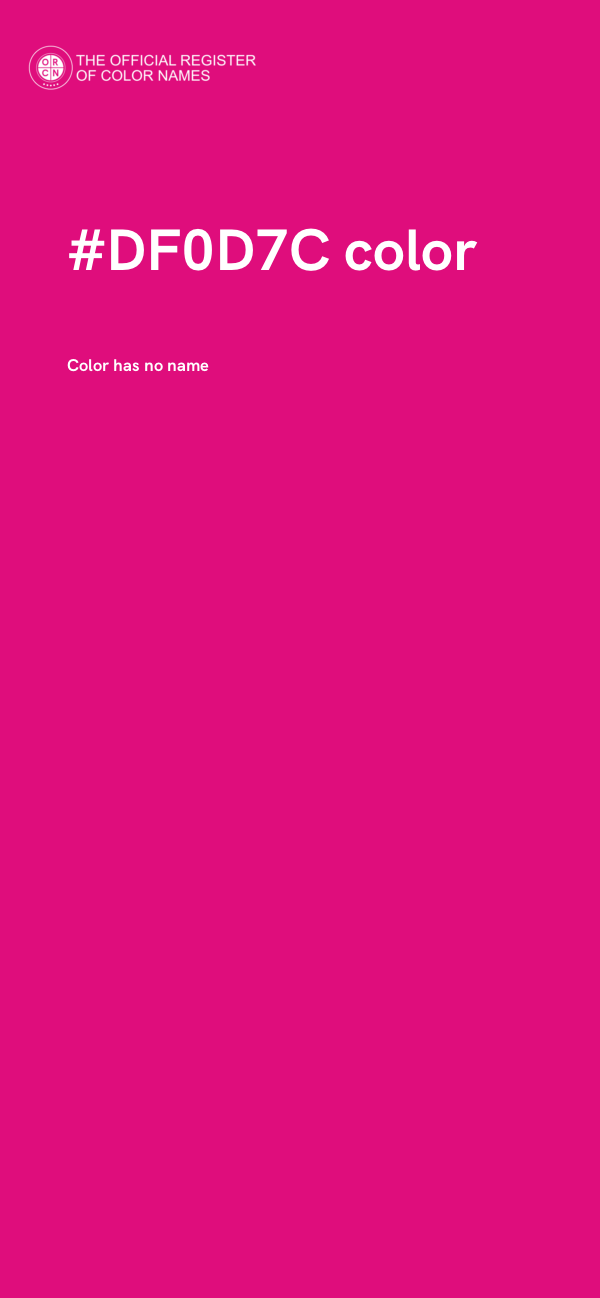 #DF0D7C color image
