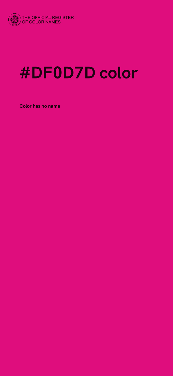 #DF0D7D color image