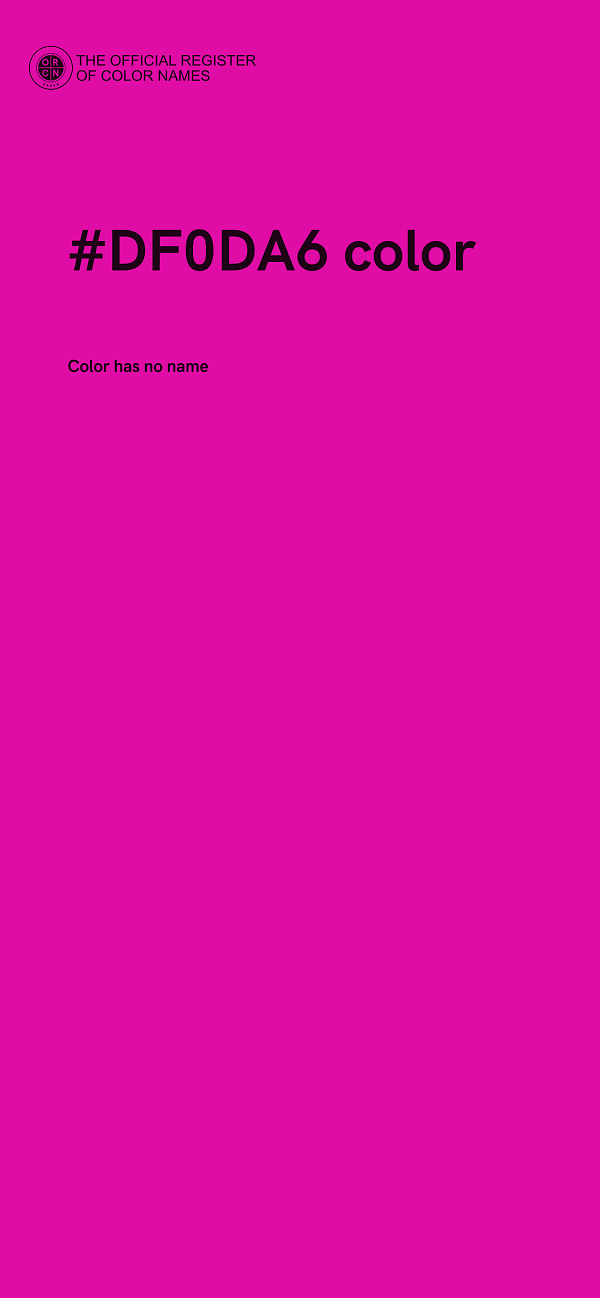 #DF0DA6 color image
