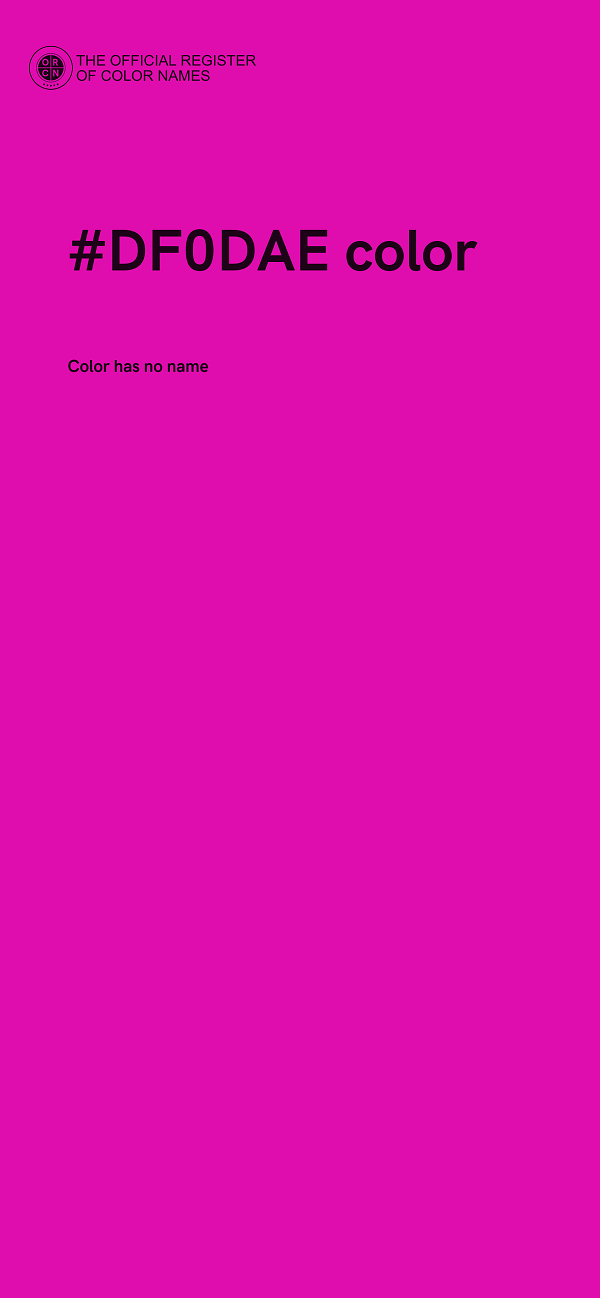 #DF0DAE color image