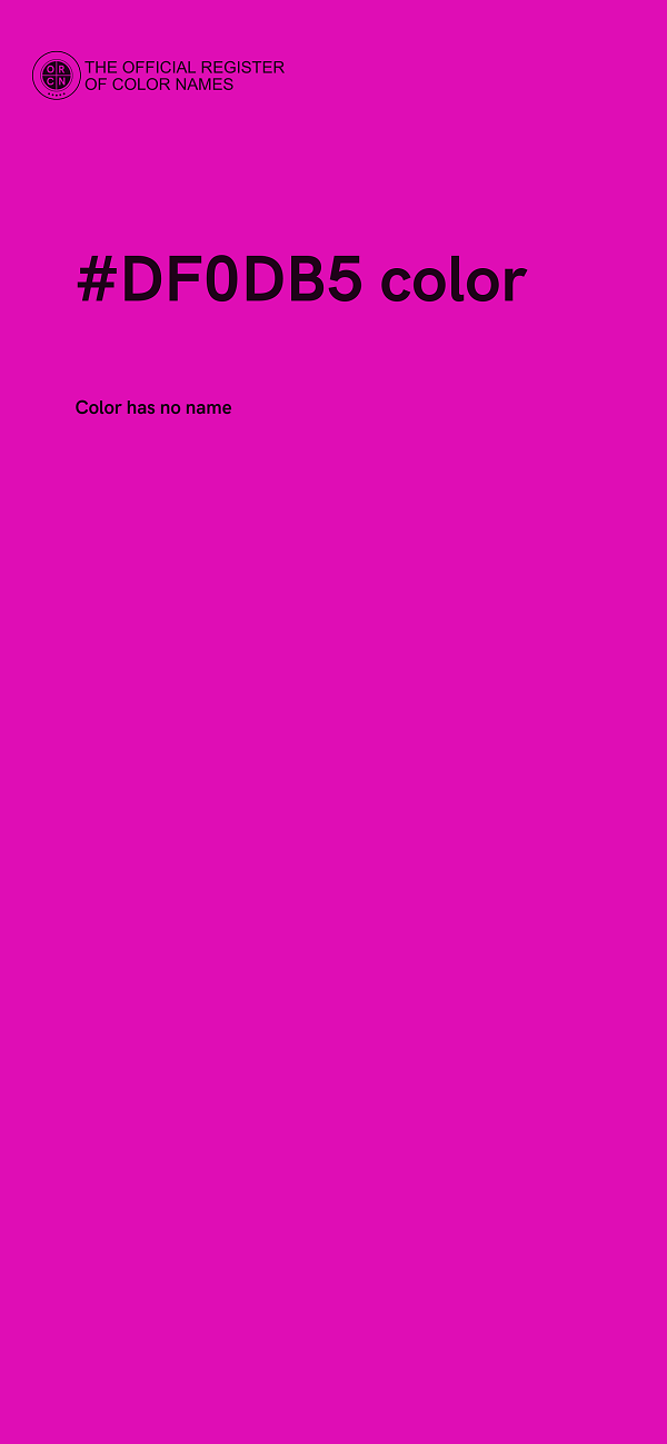 #DF0DB5 color image