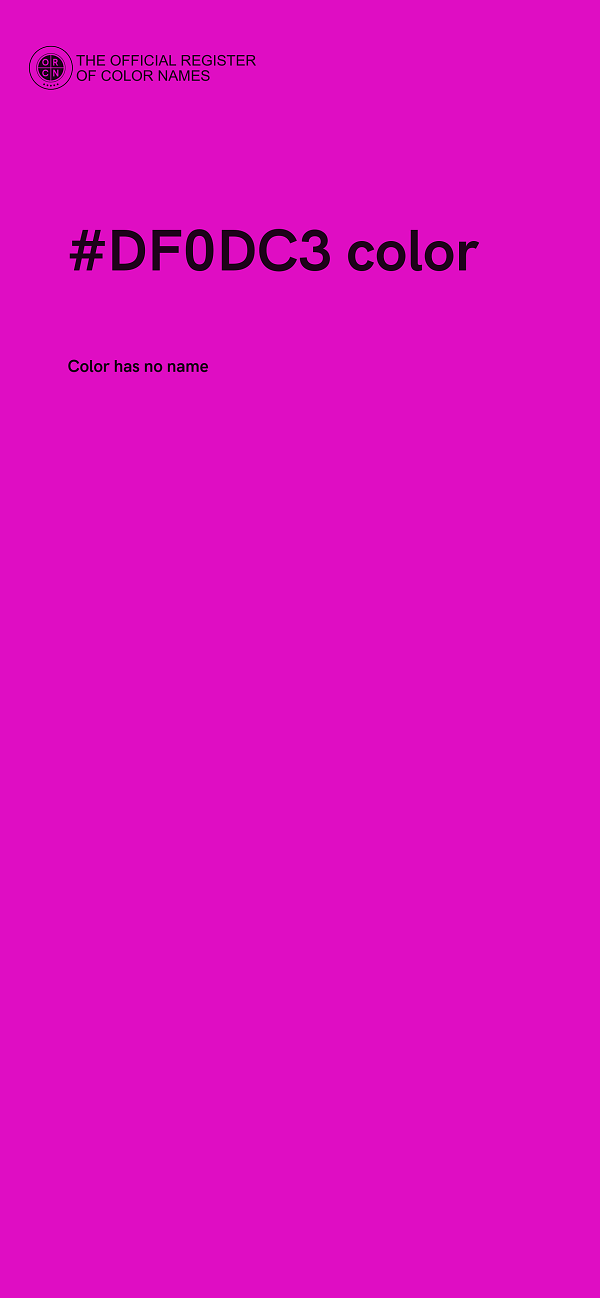 #DF0DC3 color image
