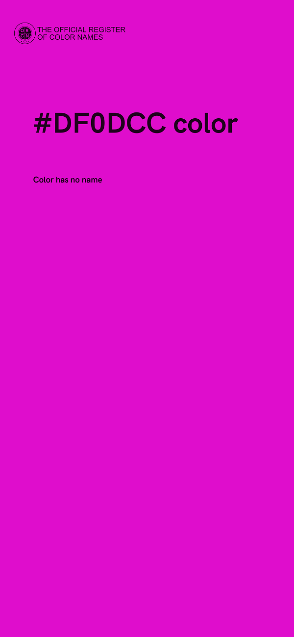 #DF0DCC color image