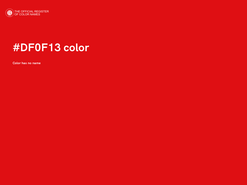 #DF0F13 color image