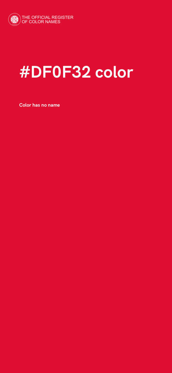 #DF0F32 color image