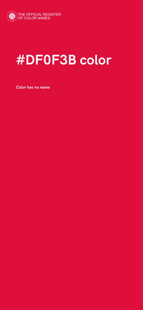 #DF0F3B color image