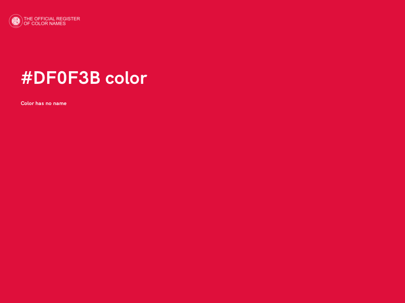 #DF0F3B color image