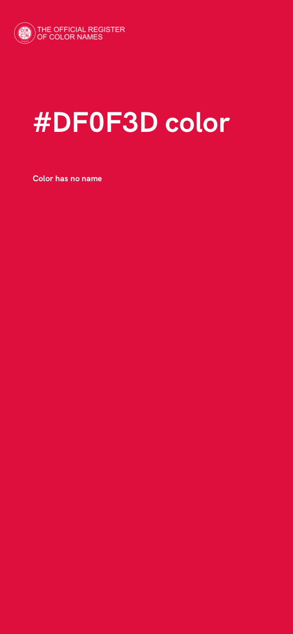 #DF0F3D color image
