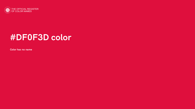 #DF0F3D color image