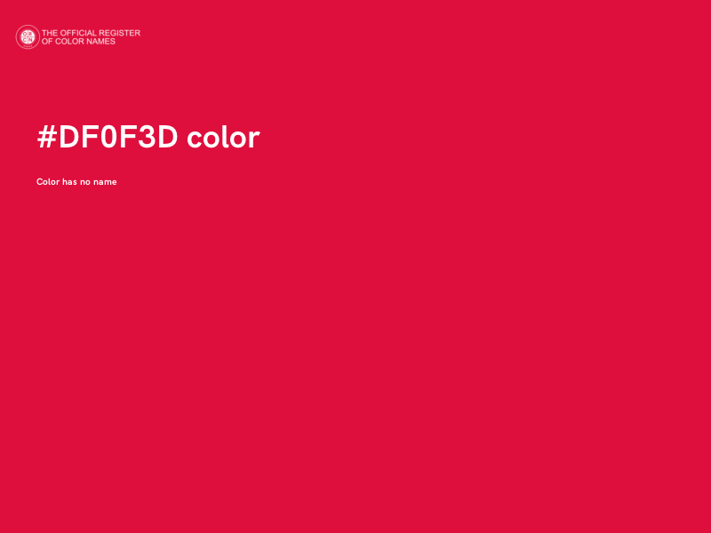 #DF0F3D color image