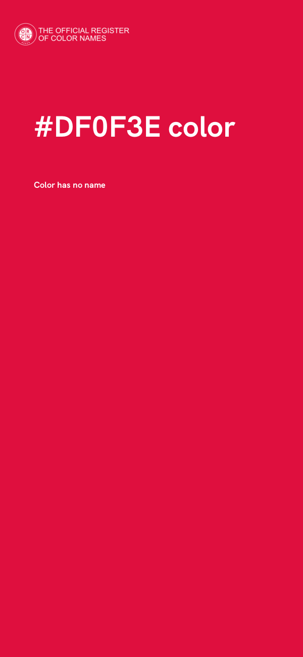 #DF0F3E color image