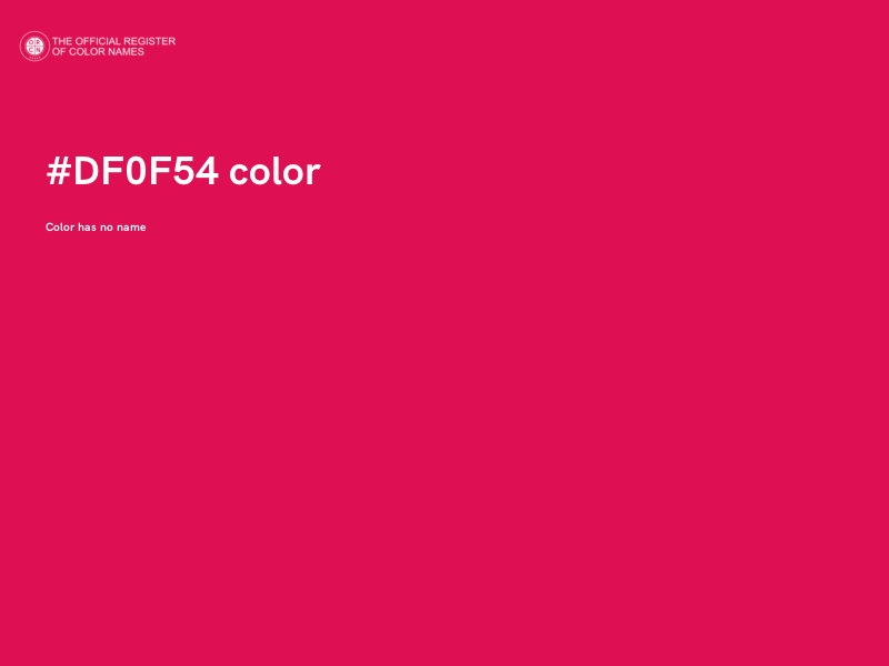 #DF0F54 color image