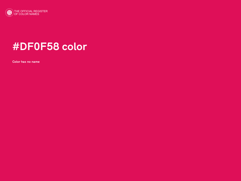 #DF0F58 color image