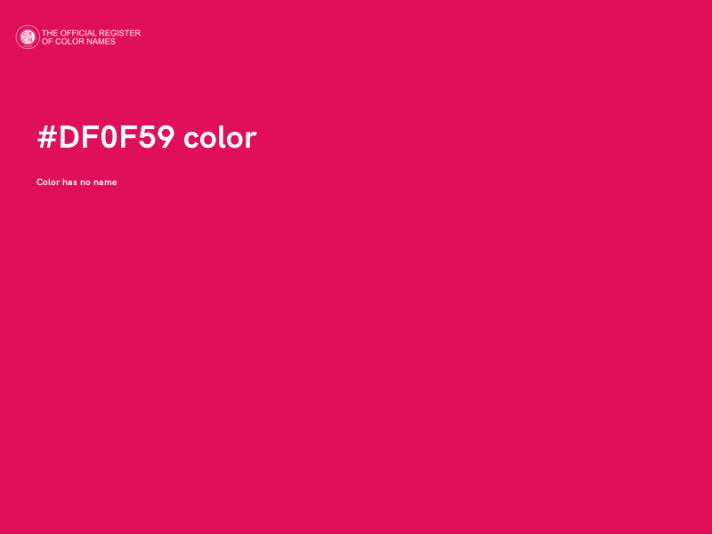 #DF0F59 color image