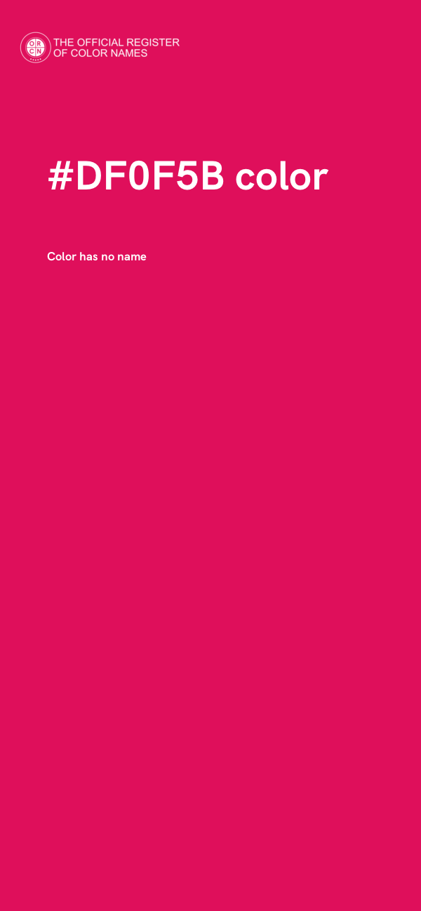 #DF0F5B color image