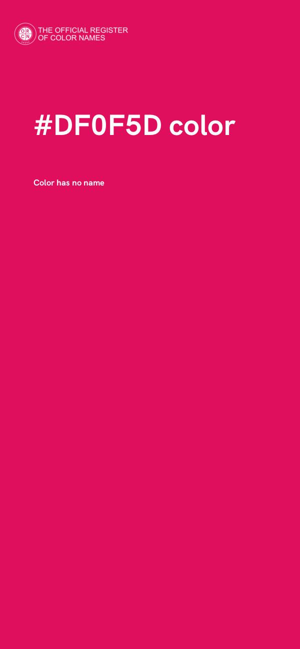 #DF0F5D color image