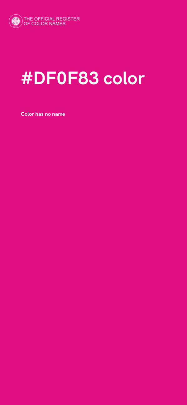 #DF0F83 color image