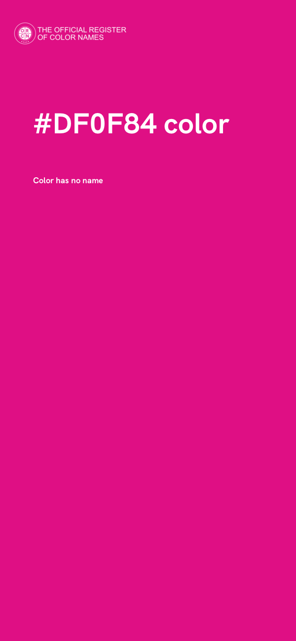 #DF0F84 color image