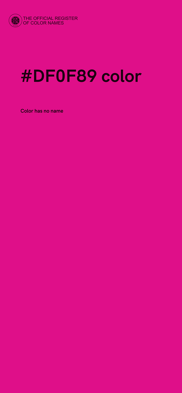 #DF0F89 color image
