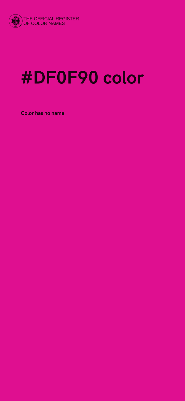 #DF0F90 color image