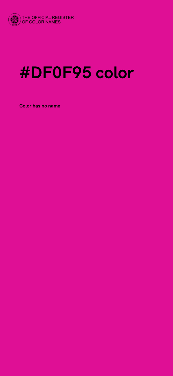 #DF0F95 color image