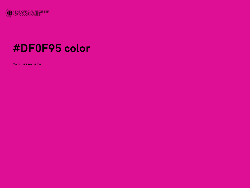 #DF0F95 color image