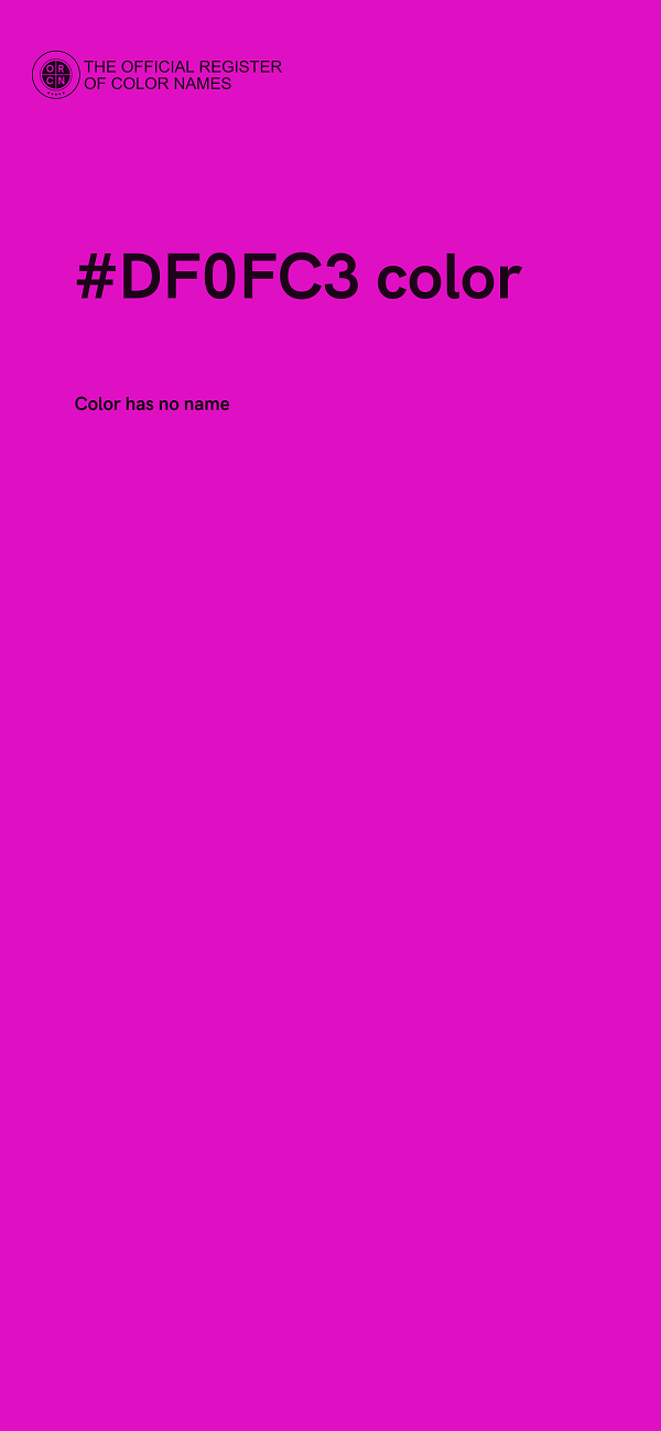 #DF0FC3 color image