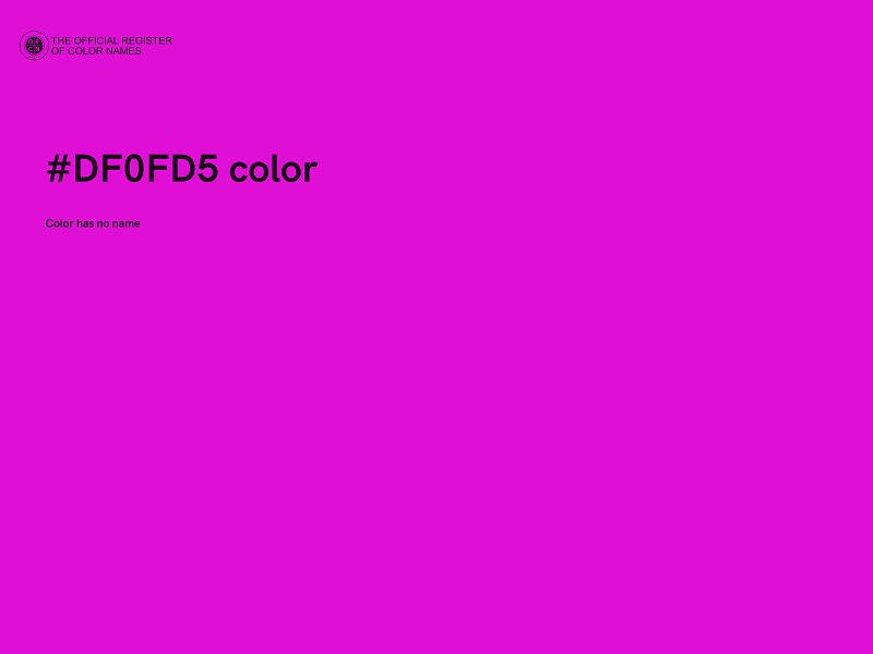 #DF0FD5 color image
