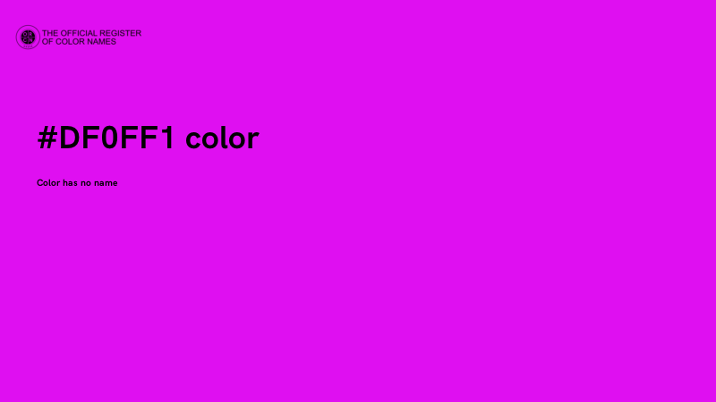#DF0FF1 color image