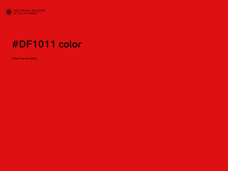 #DF1011 color image