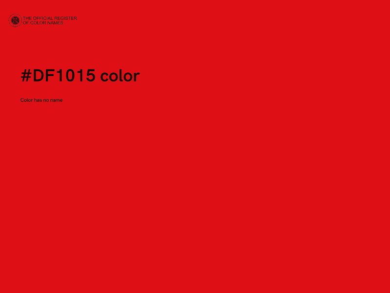 #DF1015 color image