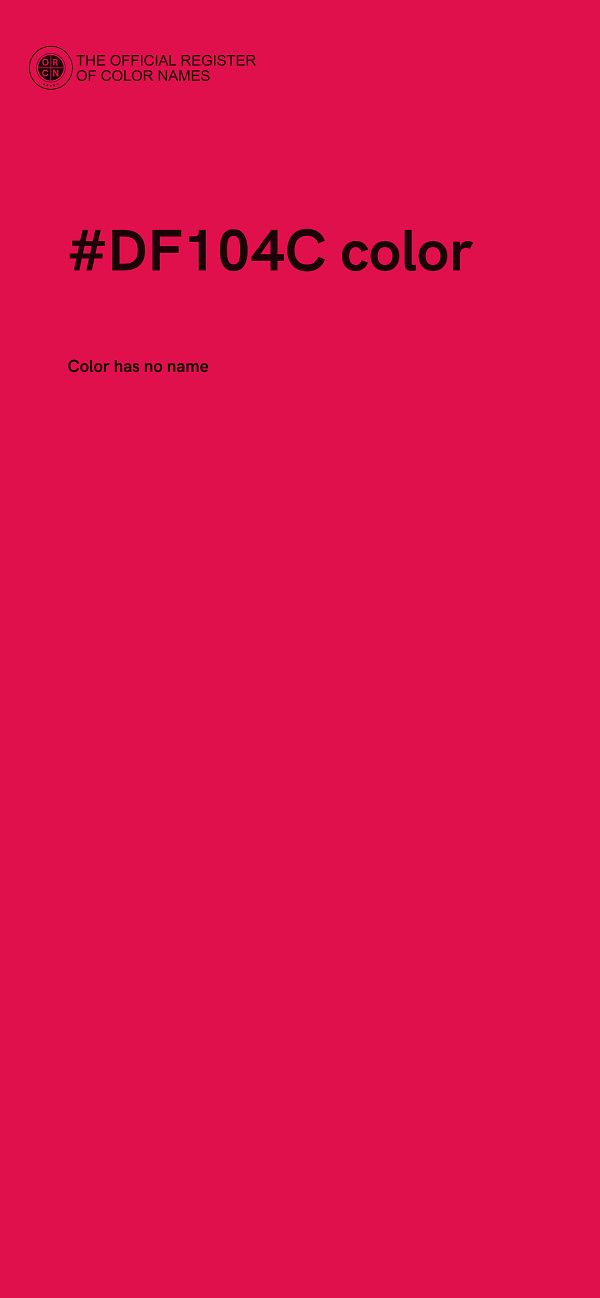 #DF104C color image