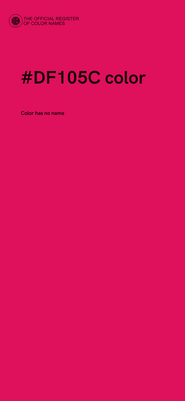 #DF105C color image