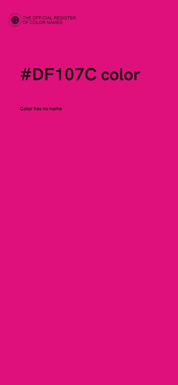 #DF107C color image