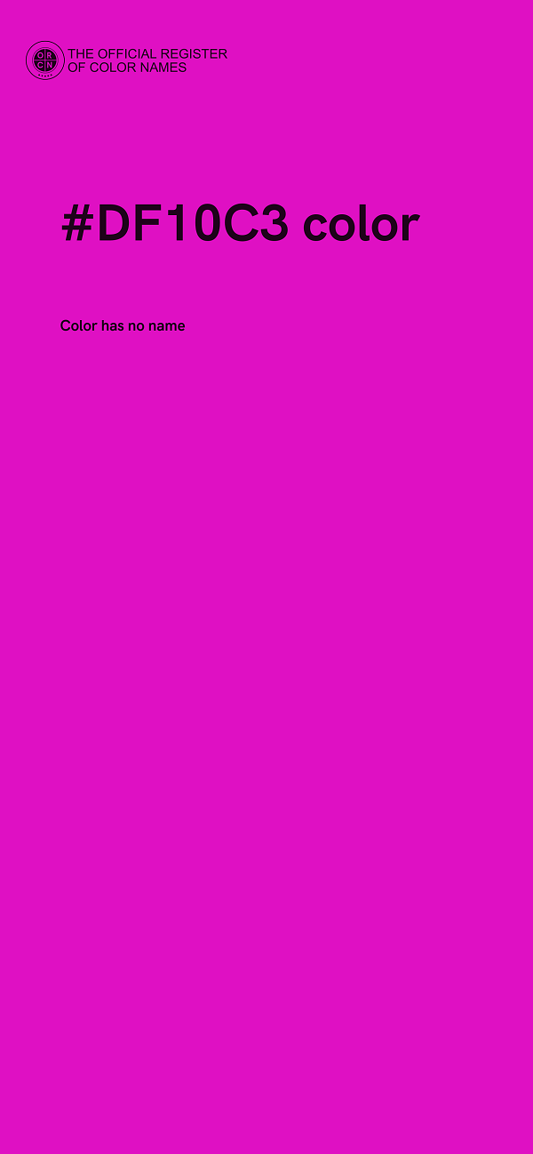 #DF10C3 color image