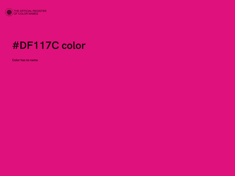 #DF117C color image