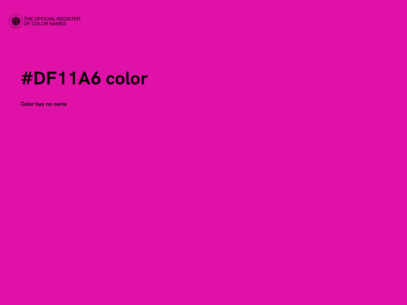 #DF11A6 color image