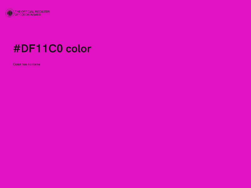 #DF11C0 color image