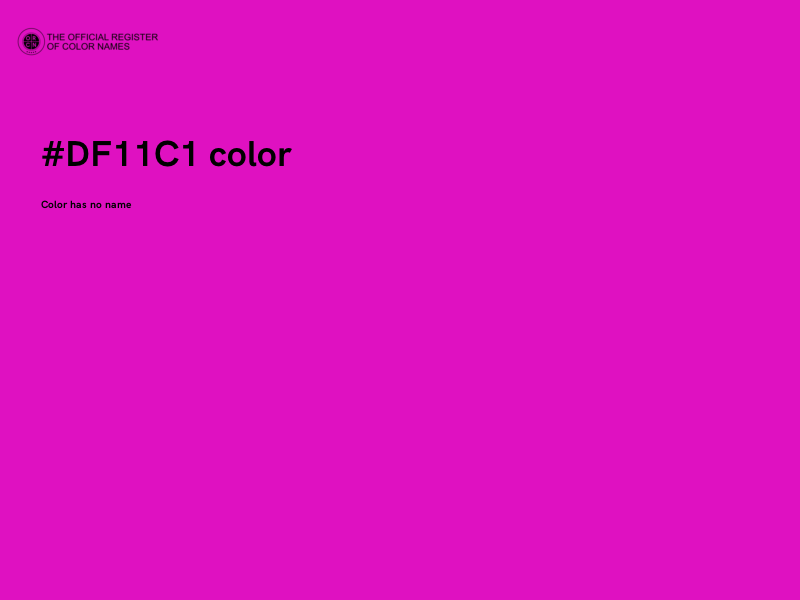 #DF11C1 color image