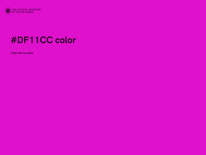 #DF11CC color image