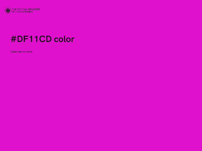 #DF11CD color image