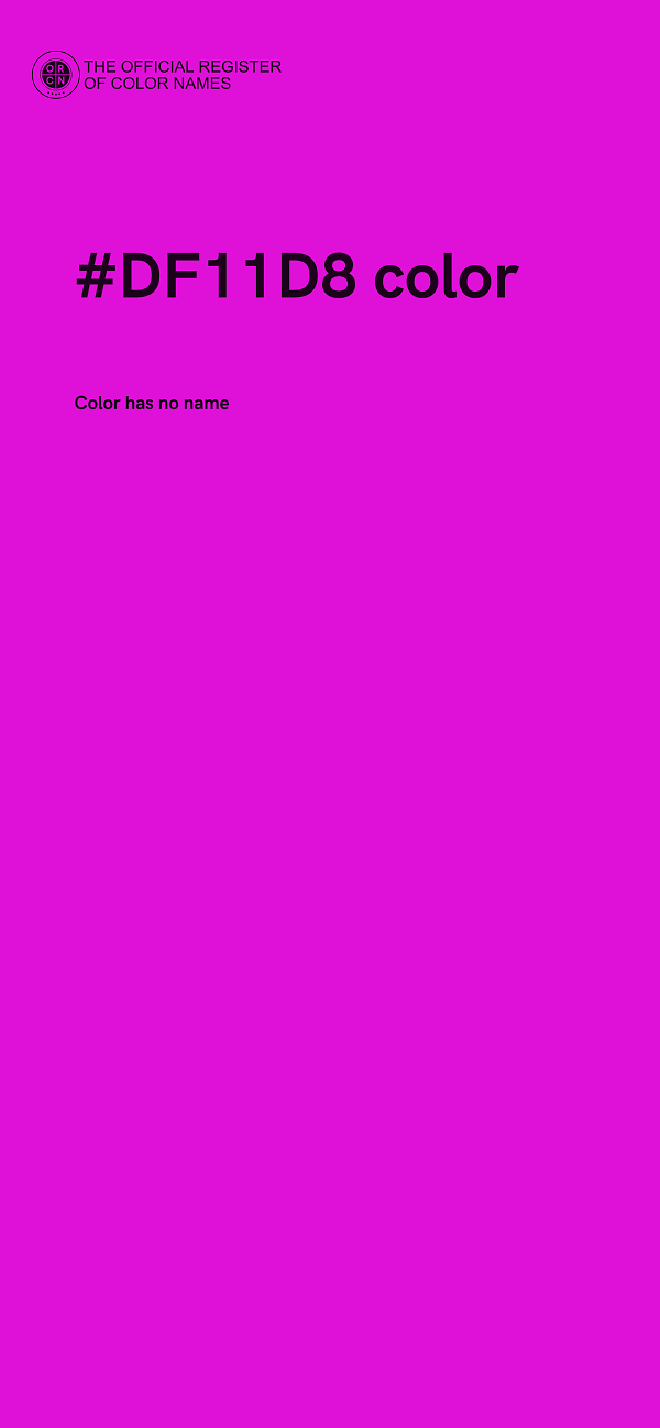 #DF11D8 color image